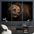 Wild Grizzly 399 Bear Canvas Wall Art Print, Bear Animal by MyGreatCanvas | Canvas Wall Art Prints | Photo Prints & Wall Decor
