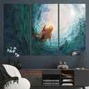 Powerful Jesus Canvas Print - Hand of Salvation,