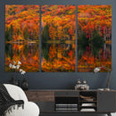 Fall Foliage Wall Art - Autumn Reflection Canvas Print,