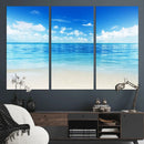 Beach Scene Canvas Wall Art Print – Tranquil Ocean Horizon by MyGreatCanvas | Canvas Wall Art Prints | Photo Prints & Wall Decor