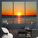Golden Horizon Sunset Over Ocean Wall Art Canvas Print – by MyGreatCanvas | Canvas Wall Art Prints | Photo Prints & Wall Decor