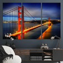 Large Wall Art San Francisco Canvas Print - Wonderful Golden