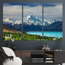 Mount Cook and Lake Pukaki Canvas Wall Art Print – Majestic by MyGreatCanvas | Canvas Wall Art Prints | Photo Prints & Wall Decor
