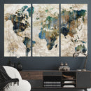 Framed Vintage World Map Wall Art – Abstract Map Canvas by MyGreatCanvas | Canvas Wall Art Prints | Photo Prints & Wall Decor