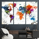 World Map Canvas Print – Framed Travel Map Wall Art for by MyGreatCanvas | Canvas Wall Art Prints | Photo Prints & Wall Decor