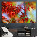 Red Leaves Autumn Forest Wall Art Canvas, Red Leaves Autumn by MyGreatCanvas | Canvas Wall Art Prints | Photo Prints & Wall Decor