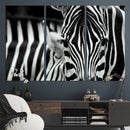 Zebra Wall Art – Zebra Close Up Wall Art – Framed Black by MyGreatCanvas | Canvas Wall Art Prints | Photo Prints & Wall Decor