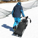 Snow Racer Sled with Textured Grip Handles and Mesh Seat by LJGDeals