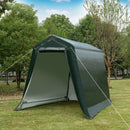 Outdoor Carport Shed with Sidewalls and Waterproof Ripstop Cover by LJGDeals