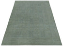 Traditional Turkish  Design Silver And Gray 6x8.7 Hand Knotted Wool Rug