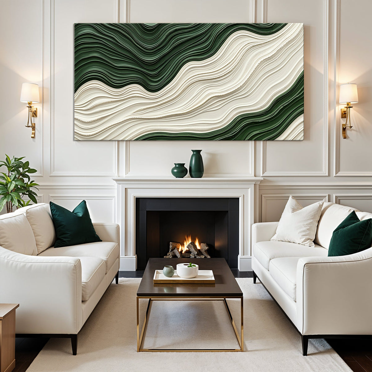Green Rivers Abstract Wall Art VIII, photo 4 of 10