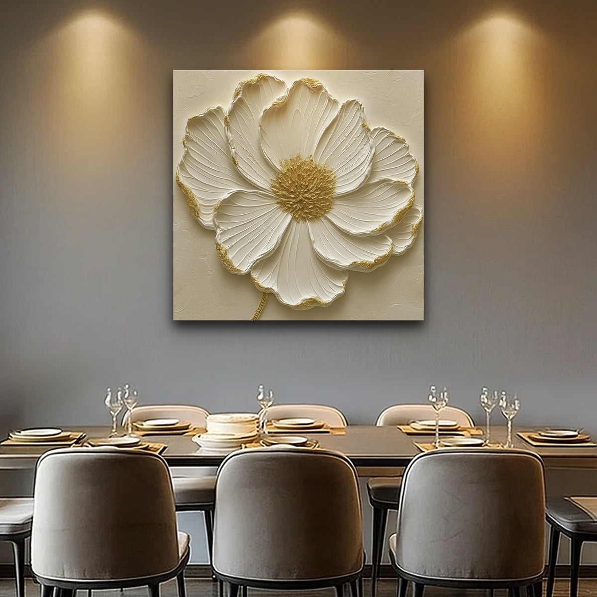 Modern Abstract Flower Wall Art, photo 3 of 10