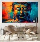 Colorful Buddha Wall Art – Framed Abstract Portrait Canvas by MyGreatCanvas | Canvas Wall Art Prints | Photo Prints & Wall Decor