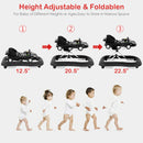 2-in-1 Foldable Baby Walker with Music Player and Lights