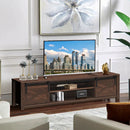 65 Inch Flat Sliding Barn Door TV Stand by LJGDeals