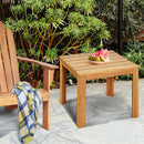 Wooden Square Patio Coffee Bistro Table by LJGDeals