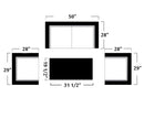 4 Pieces Brown Wicker Rattan Sofa Furniture Set Patio Garden Lawn Cushioned Seat by LJGDeals