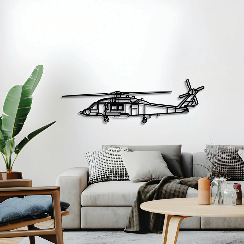 MH-60 Seahawk Metal Aircraft Wall Art - NCP0583