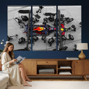 RedBull Formula 1 Canvas Wall Art Print