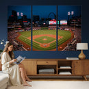 St. Louis Cardinals Baseball Team Print - Busch Stadium Wall