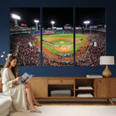 Fenway Park Wall Art Canvas Print | Large Baseball Stadium