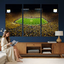 Stadium in Michigan Wall Art Canvas Print, Framed American