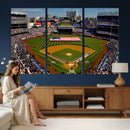 Yankee Stadium New York Wall Art Print | 3-Panel Canvas