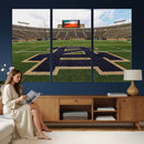 Notre Dame Stadium Giclee Canvas Print | Triptych Wall Art