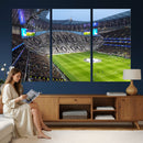 Tottenham Hotspur Stadium Canvas Print, Match Day Triple