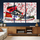 Jordan Shoes Graffiti Wall Art Canvas Print- Jordan Graffiti