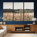 Rustic Field Landscape Wall Art Print, Giclee Canvas Wall