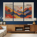Yayoi Kusama Landscape Canvas Print, Vibrant Floral Mountain by MyGreatCanvas | Canvas Wall Art Prints | Photo Prints & Wall Decor
