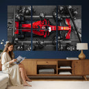 Ferrari Pit Stop Canvas Wall Art – Precision and Speed