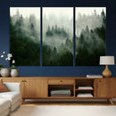Foggy Forest Wall Art – Tranquil Green Woodland Canvas by MyGreatCanvas | Canvas Wall Art Prints | Photo Prints & Wall Decor