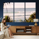 Ocean Surfer Wall Art Canvas Print – Framed Coastal Surf Art by MyGreatCanvas | Canvas Wall Art Prints | Photo Prints & Wall Decor