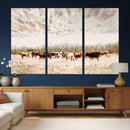 Longhorn Cattle Wall Art Canvas Print – Framed Texas Ranch