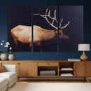 Rustic Elk Wall Art Canvas Print – Framed Moody Wildlife Art by MyGreatCanvas | Canvas Wall Art Prints | Photo Prints & Wall Decor