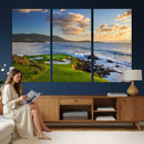 Pebble Beach Golf Links Wall Art Canvas Print – Iconic