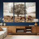Texas Longhorn Cattle Wall Art, Rustic Western Ranch Canvas by MyGreatCanvas | Canvas Wall Art Prints | Photo Prints & Wall Decor