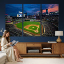 Target Field Wall Art Canvas Print – Baseball Stadium Scene,