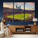Chicago Bears Soldiers Field Wall Art Canvas Print – Framed