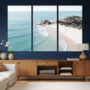Aerial Beach Wall Art Canvas Print, Coastal Ocean Waves and by MyGreatCanvas | Canvas Wall Art Prints | Photo Prints & Wall Decor