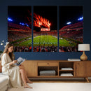 Jordan-Hare Football Stadium Wall Art Canvas Print, Football