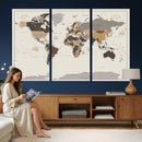 World Map Wall Art Print