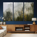 Misty Mountain Canvas Print, Foggy Pine Trees Nature Wall by MyGreatCanvas | Canvas Wall Art Prints | Photo Prints & Wall Decor