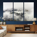 Foggy Forest Wall Art Canvas Print, Misty Pine Tree by MyGreatCanvas | Canvas Wall Art Prints | Photo Prints & Wall Decor