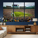 Green Bay Packers Stadium Wall Art Canvas Print, Lambeau by MyGreatCanvas | Canvas Wall Art Prints | Photo Prints & Wall Decor