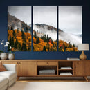 Autumn Forest Wall Art Canvas Print, Foggy Mountain by MyGreatCanvas | Canvas Wall Art Prints | Photo Prints & Wall Decor