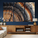 Abstract Tree Ring Wall Art Print – Natural Rustic Wood by MyGreatCanvas | Canvas Wall Art Prints | Photo Prints & Wall Decor