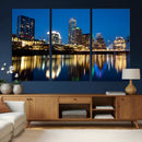 Austin Skyline Wall Art Canvas Print, Austin Downtown Night by MyGreatCanvas | Canvas Wall Art Prints | Photo Prints & Wall Decor
